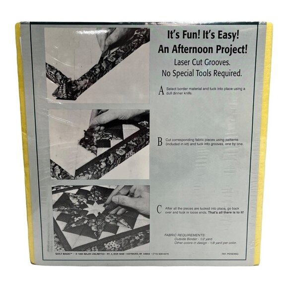 Quilt Magic No Sew Wall Hanging Kit #409 Mary Joseph With Fabric Sealed Holiday - Picture 4 of 4